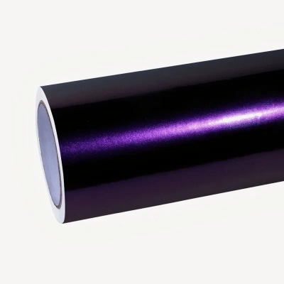 TPU Gloss Ghost Midnight Purple Car Vinyl Wrap 01