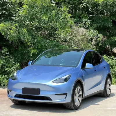 TPU Gloss Metal Paint Mist Blue Car Vinyl Wrap 02