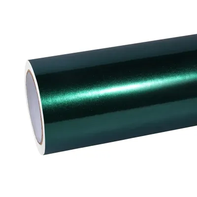 TPU Gloss Royal Green Car Vinyl Wrap 01