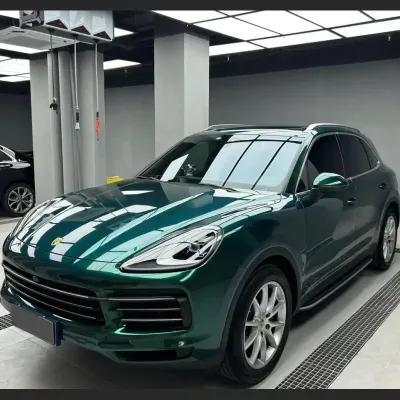 TPU Gloss Royal Green Car Vinyl Wrap 02