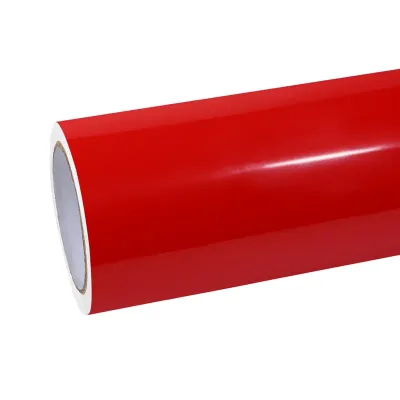 TPU Glossy Crystal Ferrari Red Car Vinyl Wrap 01