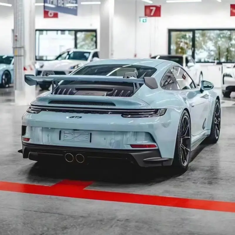 TPU Glossy Meisen Blue Car Vinyl Wrap