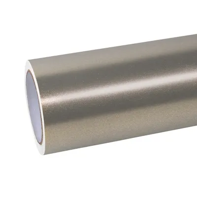 TPU Glossy Metal Light Champaign Gold Car Vinyl Wrap 01