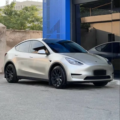 TPU Glossy Metal Light Champaign Gold PPF Car Vinyl Wrap 02