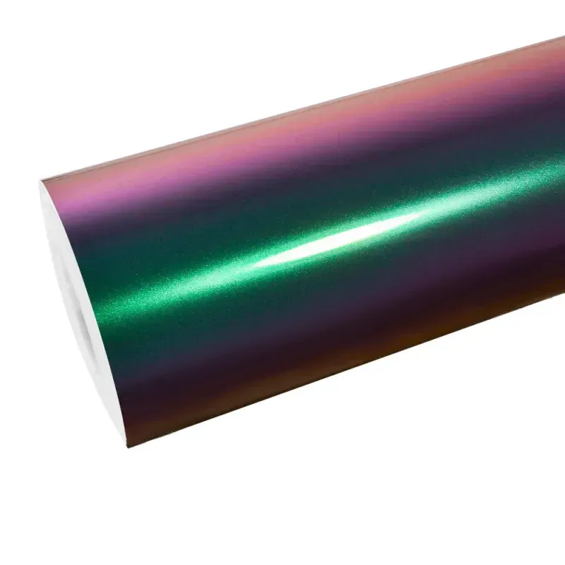 TPU Glossy Metallic Green Galaxy Car Vinyl Wrap