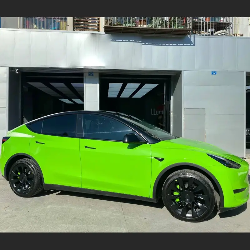 TPU Lime Green Car Vinyl Wrap