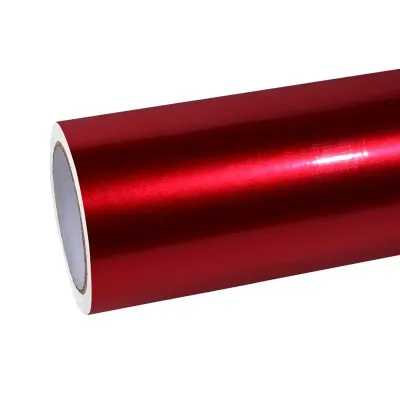 TPU Tesla Gloss Midnight Cherry Red Car Vinyl Wrap 01
