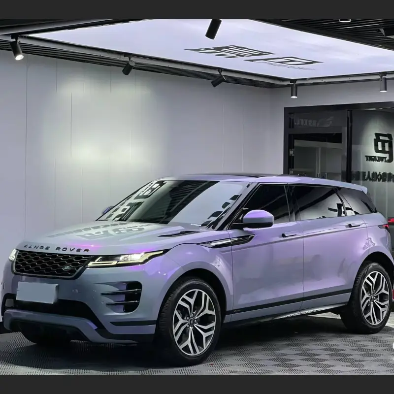 TPU Twin Candy Grey Purple Color Fliper Car Vinyl Wrap