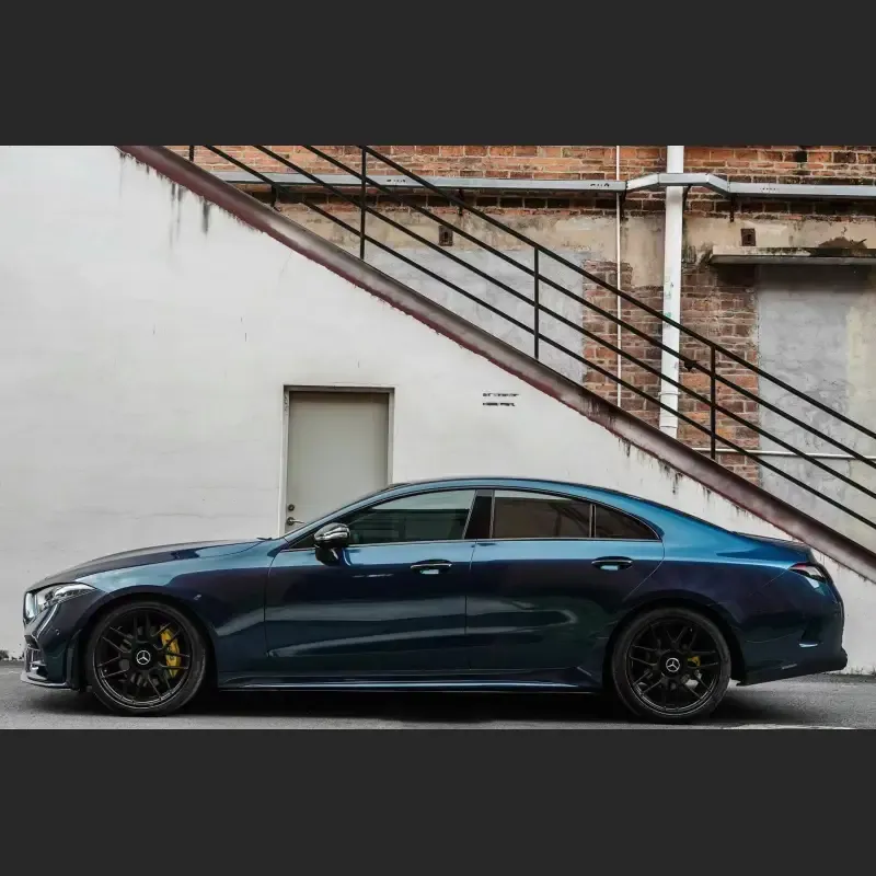 TPU Gloss Liquid Metallic Interstellar Blue Car Vinyl Wrap