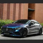TPU Gloss Liquid Metallic Interstellar Blue Car Vinyl Wrap