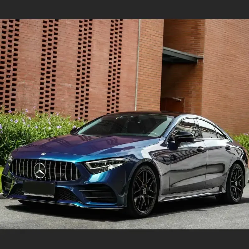 TPU Gloss Liquid Metallic Interstellar Blue Car Vinyl Wrap