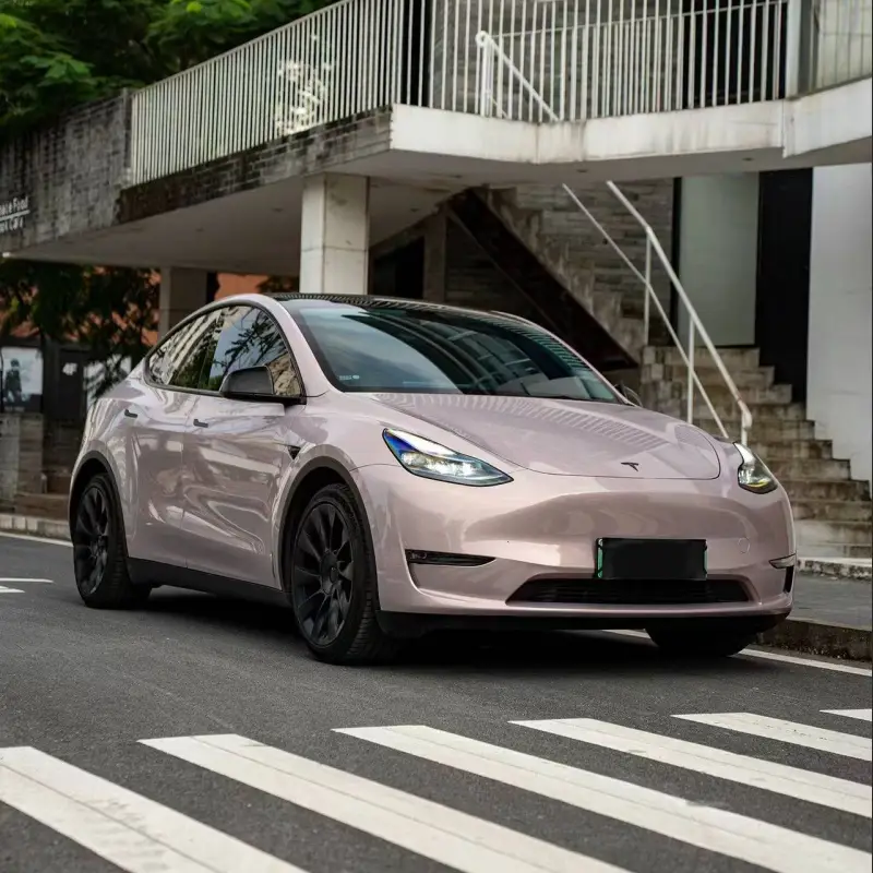 TPU Gloss Metallic Rouge Pearl Pink Car Vinyl Wrap