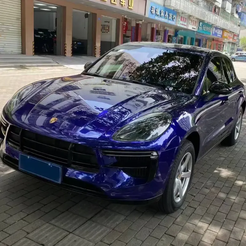 TPU Gloss Metallic Royal Blue Car Vinyl Wrap