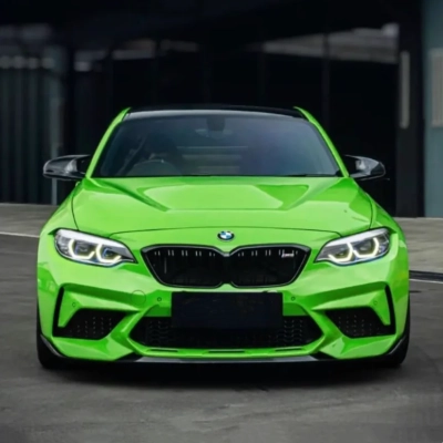 Super Gloss Viper Green Car Vinyl Wrap 02