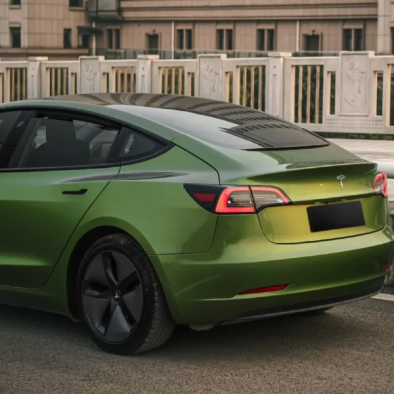 Gloss Metallic Mamba Green Car Vinyl Wrap