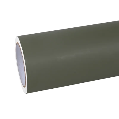 Matte Flat Khaki Green Car Wrap Car Vinyl Wrap  01