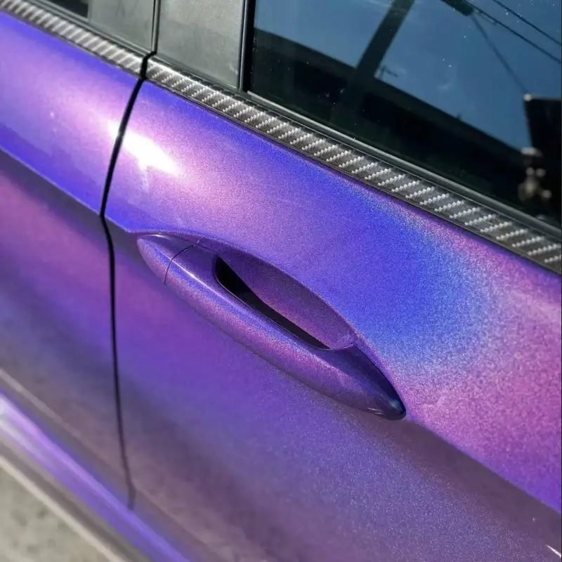 Super Gloss Laser Dark Purple Car Vinyl Wrap