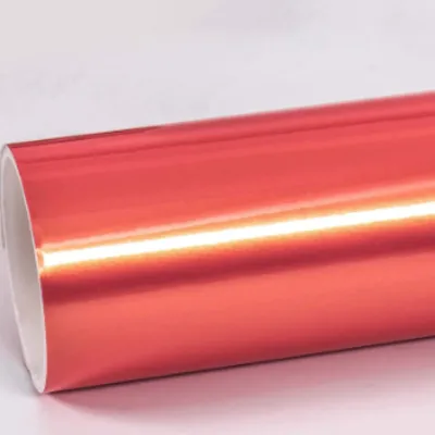 Super Gloss Magic Gold Orange Car Vinyl Wrap 01