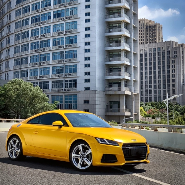 Matte Pure Metal Yellow Gold Car Vinyl Wrap