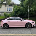Matte Pure Metal Cherry Pink Car Vinyl Wrap