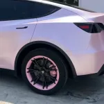 Matte Pure Metal Cherry Pink Car Vinyl Wrap