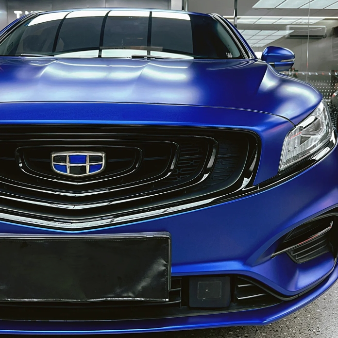 Matte Pure Metal Navy Blue Car Vinyl Wrap