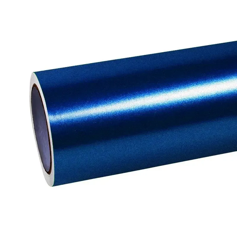 Matte Pure Metal Navy Blue Car Vinyl Wrap