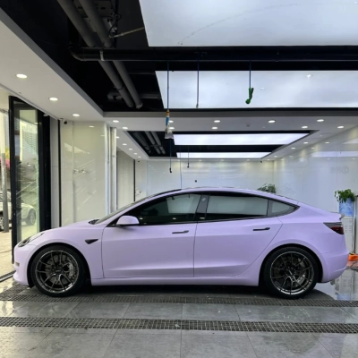 Ultra-Matte Liquid Violet Car Vinyl Wrap 02