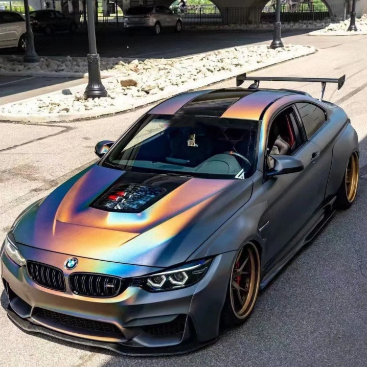 Ultimate Flat Laser Grey Car Vinyl Wrap