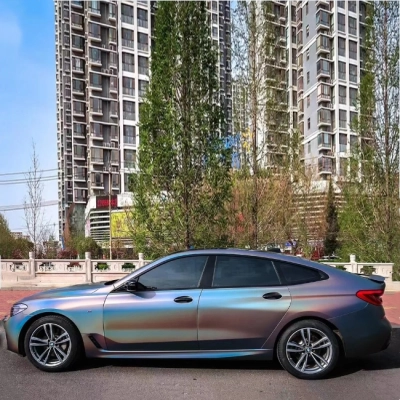 Ultimate Flat Laser Grey Car Vinyl Wrap 02