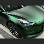 Ultra-Matte Venom Green Car Vinyl Wrap