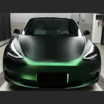 Ultra-Matte Venom Green Car Vinyl Wrap