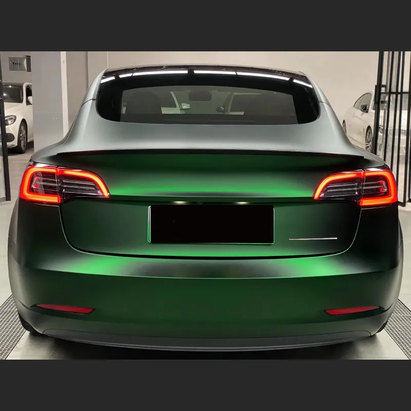 Ultra-Matte Venom Green Car Vinyl Wrap
