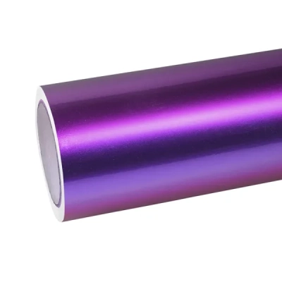 Chameleon Flowing Phantom Purple Car Vinyl Wrap 01