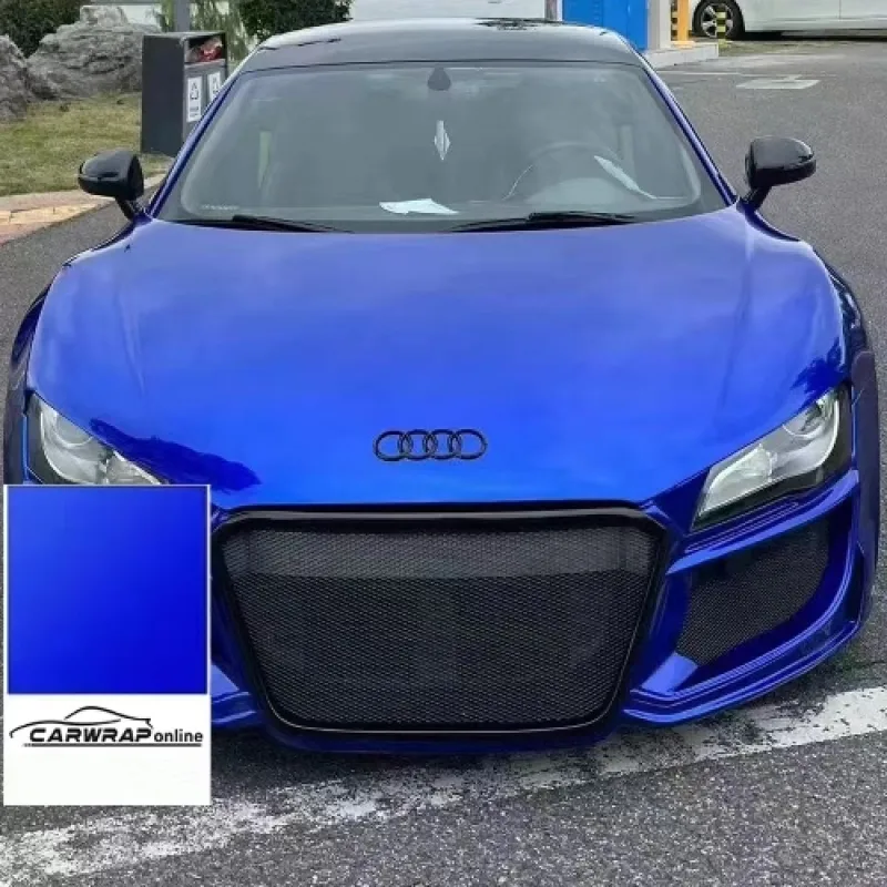 PET Gloss Liquid Ocean Blue Car Vinyl Wrap