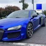 PET Gloss Liquid Ocean Blue Car Vinyl Wrap