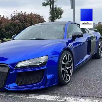 PET Gloss Liquid Ocean Blue Car Vinyl Wrap 02
