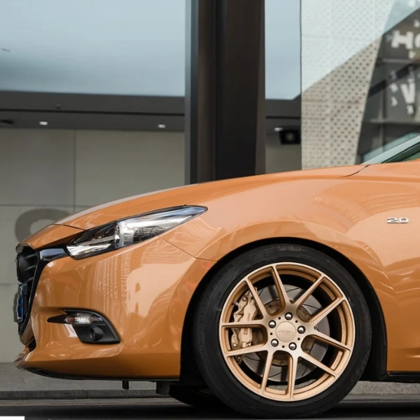 Caramel Brown Car Vinyl Wrap