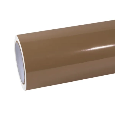 Caramel Brown Car Vinyl Wrap 01