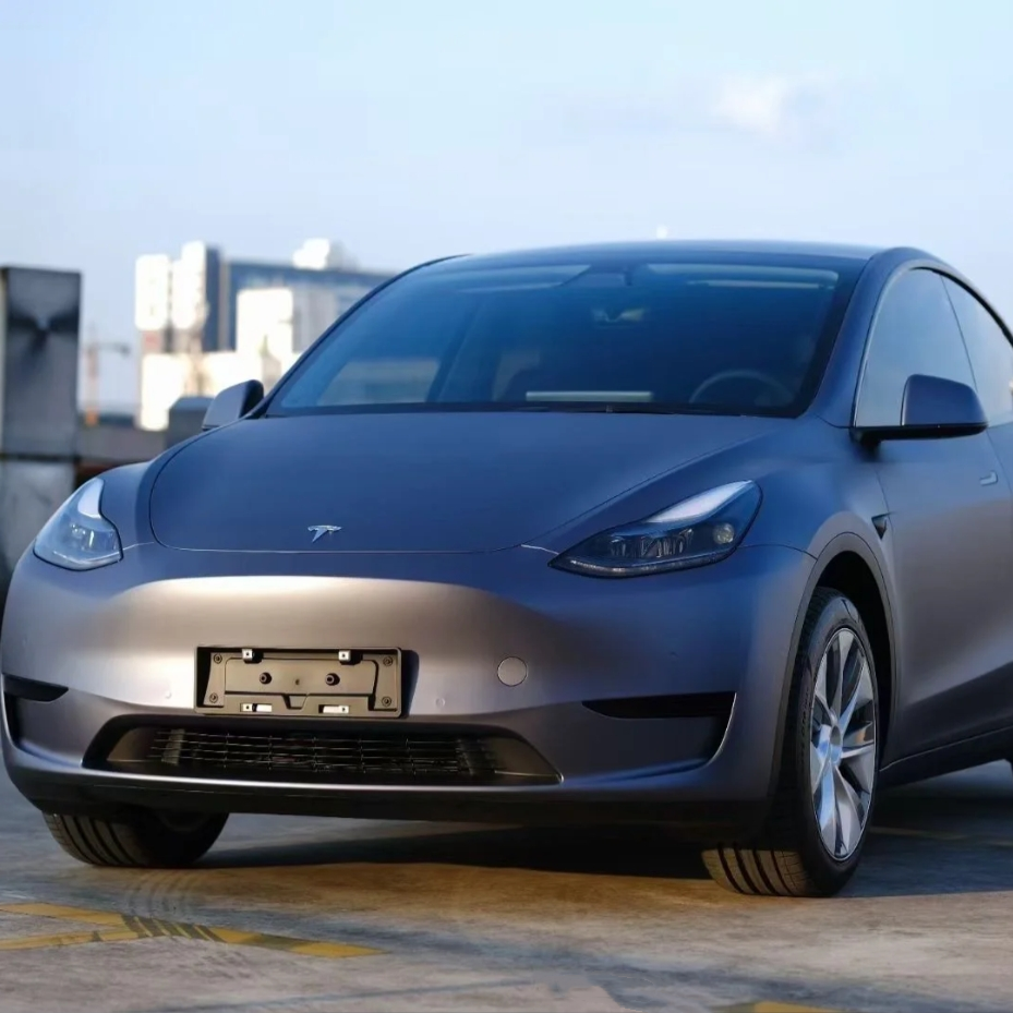 PET Satin Racing Blue Car Vinyl Wrap 