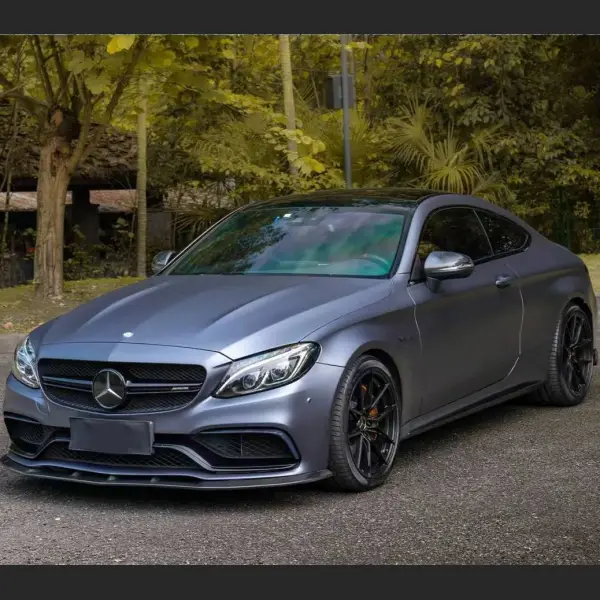 PET Satin Racing Blue Car Vinyl Wrap 