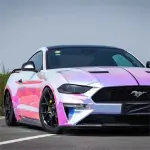 Holographic Chrome Rainbow White Car Vinyl Wrap (Non-Stretchable)