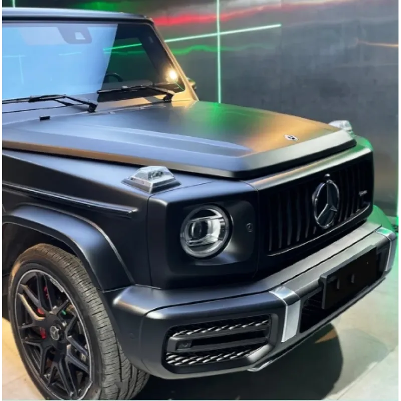 Matte Chrome Black Car Vinyl Wrap