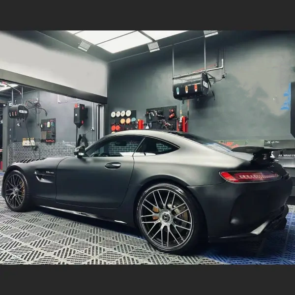 Matte Chrome Black Car Vinyl Wrap