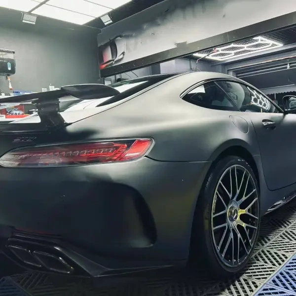 Matte Chrome Black Car Vinyl Wrap