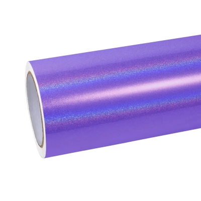 Glossy Laser Light Purple Car Vinyl Wrap 01