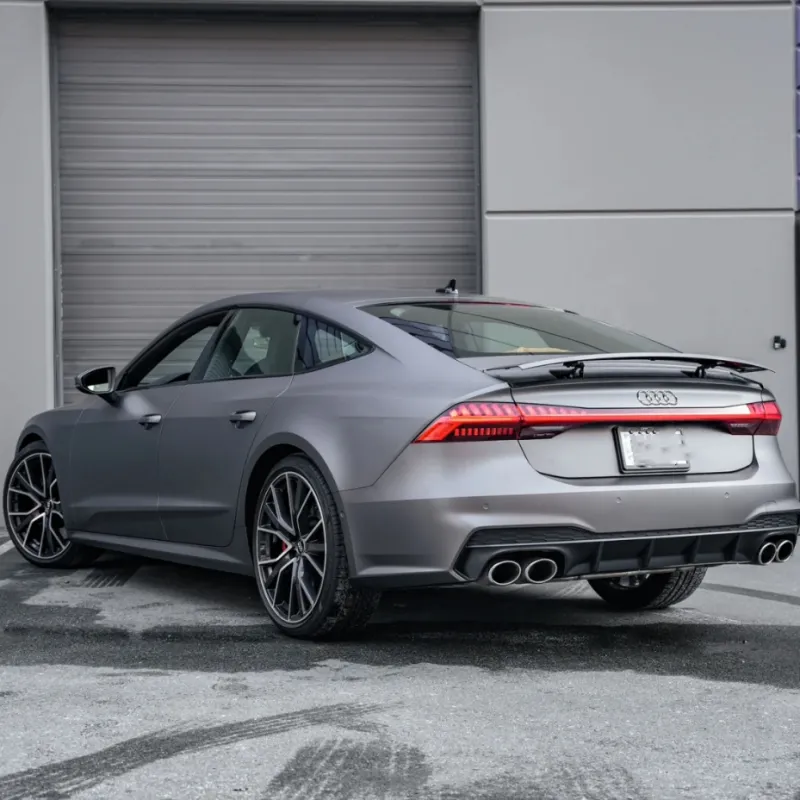 Ultra-Matte Dark Grey Car Vinyl Wrap