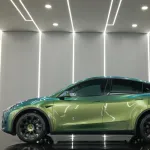 Glossy Chameleon Jungle Green Car Vinyl Wrap