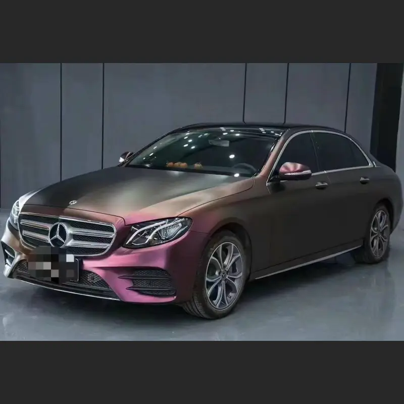 Matte Diamond Night Brown Red Car Vinyl Wrap