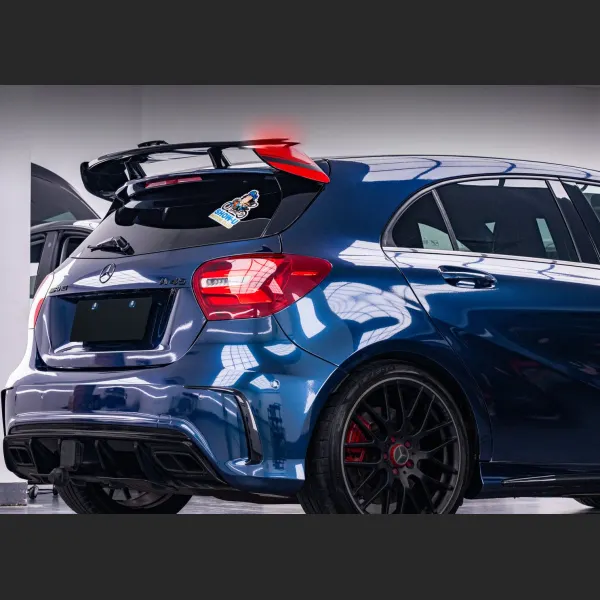 PET Glossy Ghost Midnight Blue Car Vinyl Wrap